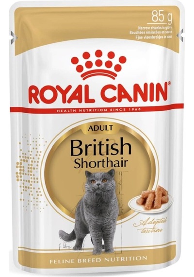 Royal Canin British Shorthair Yetişkin Pouch Kedi Maması 85 G
