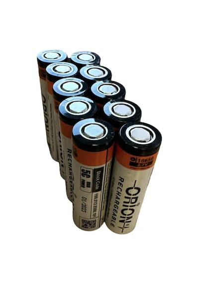 Orion 10 Adet 18650p 3.7v 2200mah 5c Şarj Edilebilir Pil 5c Anlı