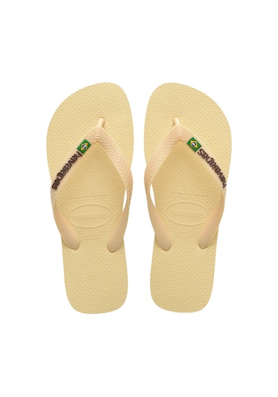 Havaianas Brasil Logo Buttercream Kadın Parmak Arası Terlik-4763 Krem