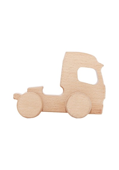 Cwwtoys Kargo Tır Boyasız Ahşap Oyuncak, Masif Kayın, 18 Ay+
