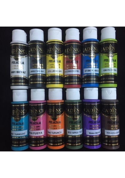Craft Hobi 12 Adet Cadence 70 Ml Akrilik Boya Seti / Set-3 12 Adet 70 Ml Akrilik Boya Seti /