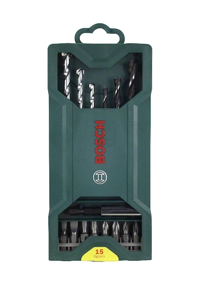 Bosch - X-line 15 Parça Ahşap, Beton Matkap Ucu Ve Vidalama Seti 2607019579