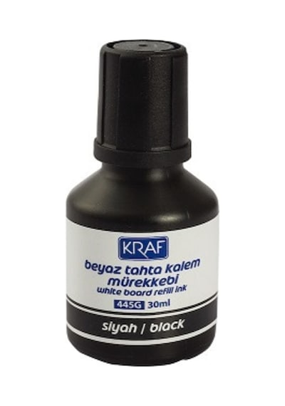 Kraf Beyaz Tahta Kalem Mürekkebi 3'Lü Set Siyah/Kırmızı/Mavi 30Ml