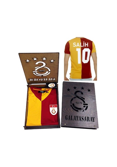 Galatasaray Kişiye Özel Babalar Günü Hediyesi Metin Oktay Forma Sarı - Kırmızı