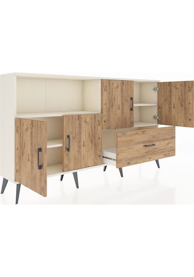 Arges Konsol 4 Raflı Tek Çekmeceli 4 Kapaklı 176x30x99 Aytaşı-çam Aytaşı-çam Arges Konsol 4 Raflı Tek Çekmeceli 4 Kapaklı 176x30x99 Aytaşı-çam Aytaşı-çam