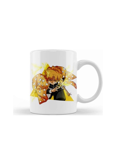Demon Slayer Thunder Breath Zenitsu Kupa Bardak Porselen Karışık