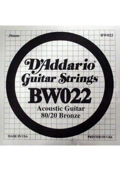 D'addario Bw022 Akustik Gitar Tek Tel G-sol - 80/20 Bronze