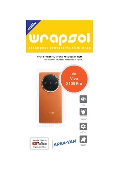 Vivo X100 Pro Mat Arka Ve Yan Koruyucu Poliüretan Film