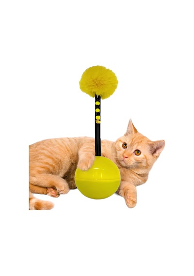 Dev Hacıyatmaz Devrilmeyen Kedi Oyuncağı Xxl 33 Cm Tüylü Zilli Oyuncak 1 Adet