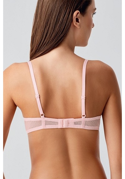 New Bra 34-8410 Telli Desteksiz Sütyen Pudra