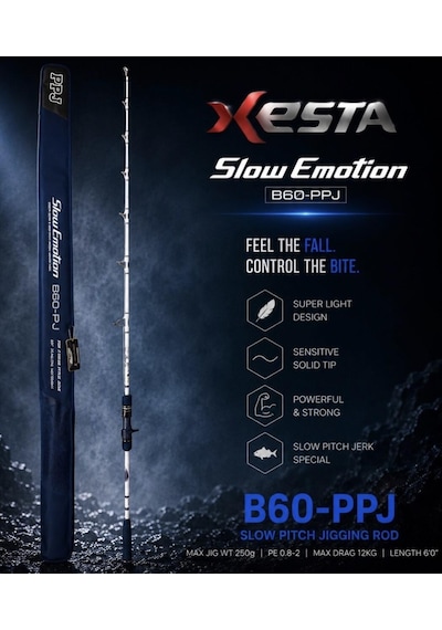 Xesta Slow Emotıon Power Pıtch Jerk B60-ppj Kamış 1.82m 150-500g
