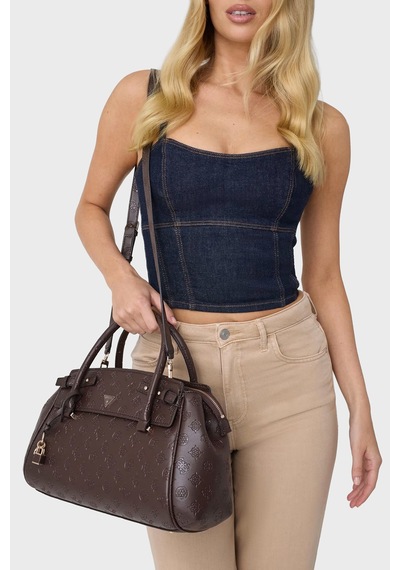 Guess Diana Logolu Çıkarılabilir Askılı Çanta Hwpd9727060 Bayan Çanta Hwpd97 27060 Cyo Kahve