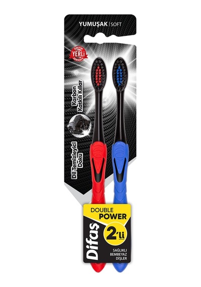 Difaş Double Power 2li Yumuşak Diş Fırçası - 7 Adet Tarı