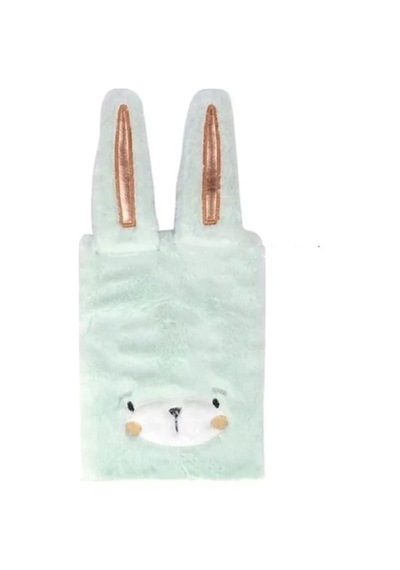 Syloon A5 Peluş Turkuaz Tavşanlı Defter Sm034400