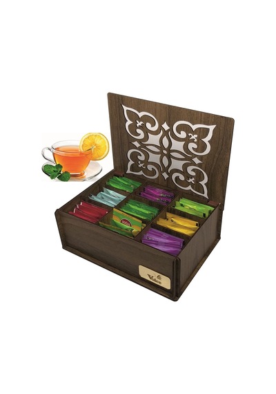 Çay Kutusu Teabox 9 Bölme 45 Adet Bitki Ve Meyve Çayı Çok Renkli