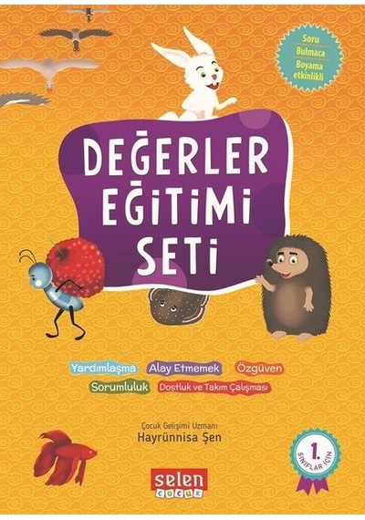 Değerler Eğitimi Seti-5 Kitap Takım - Hayrünnisa Şen - Selen Çocuk