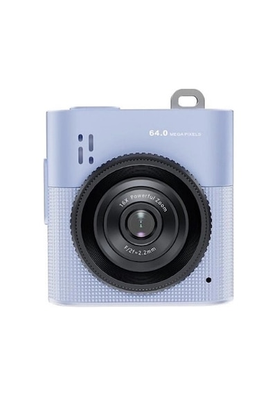 Mini Dijital Kamera 64mp 16x Digital Zoom Retro Vintage 1.4 Ekranlı Video Kamera Taşınabilir Tasarım Mavi Çok Renkli