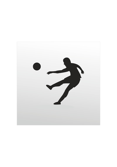 Folyo Sticker Futbol Adkpquy504 50cm Uzunluk Siyah
