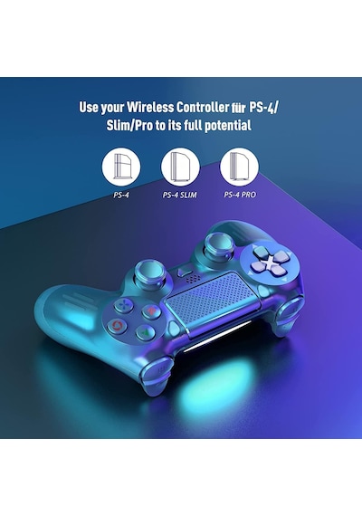 Ps4 Joystick Çift Titreşim 600mah Ps4 Gamepad Oyun Kolu Slim Pro Fat Kablosuz Bluetooth Ps4