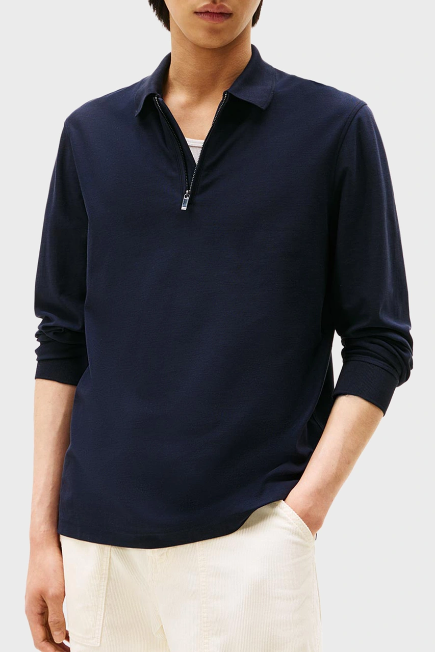 Tommy Hilfiger Erkek Polo Yaka Sweat Mw0mw44244 Dw5 Lacivert Lacivert