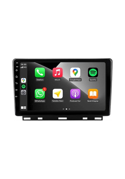 Renault Clio 5 Araç Multimedya Android Ekran Carplay Double Teyp 4+64 9" 20-23 Black Cadence 9"