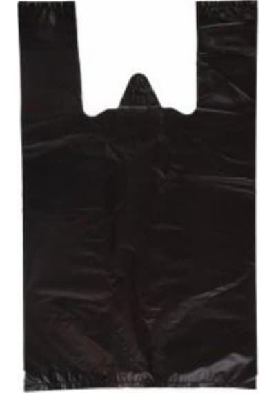 Küçük Boy Siyah Ekonomik Atlet Poşet 25x42 1 Kg
