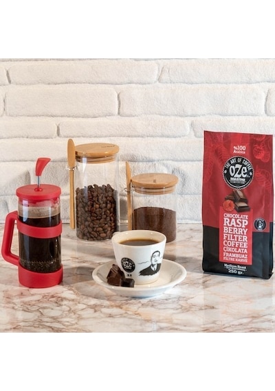 Oze Çikolata Frambuaz Aromalı Filtre Kahve 2'li 250G Çekirdek