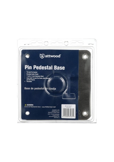 Attwood -"attwood Lock'n-pin 3/4 " Tekne Koltuk Mesaj Baz Sp-67739-t Paslanmaz Çelik - Dişli, Gümüş"