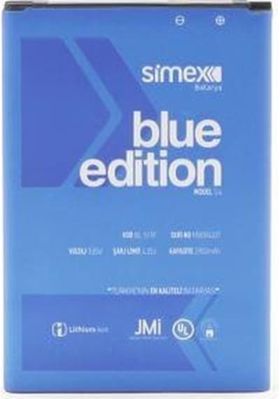 Simex G4 İle Uyumlu Sbt-03 Bl-51yf Batarya Blue Edition
