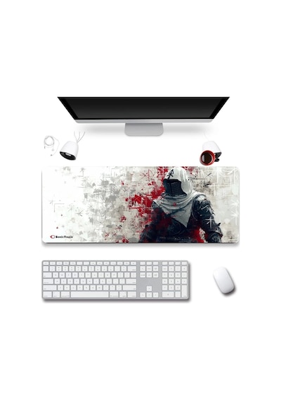 Sonictouch Ultragrand Suikastçı Gamer Oyuncu Xxl Beyaz Klavye Mouse Pad 40x90cm Mousepad