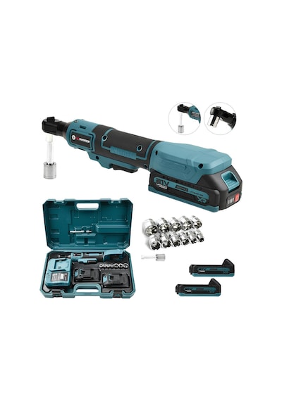 Prohummer Ph328 21v Akülü Darbeli Cırcır Kolu Profesyonel Somun Sıkma Ve Sökme Mavi