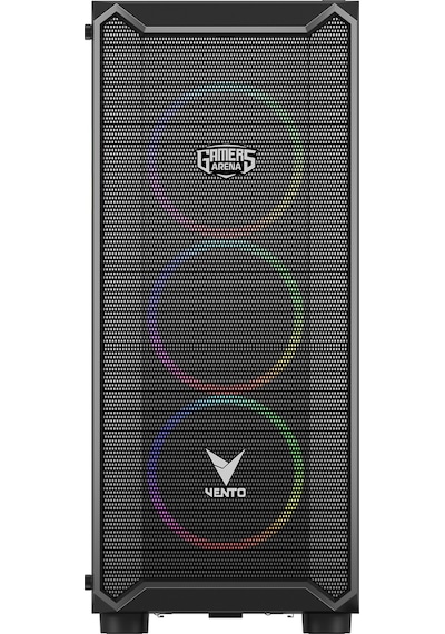 Gamers Arena Vento VG16AL Rgb E-Atx Oyuncu Bilgisayar Kasa Siyah