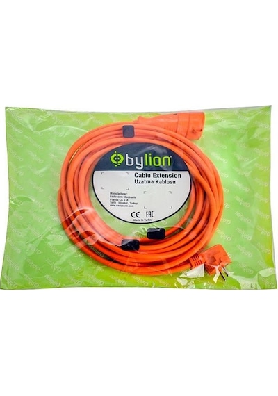 Bylion Seyyar Uzatma Kablosu 3 x 1.5 MM Kare 10M 20 M 3 x 1.5MM Kare 20 M