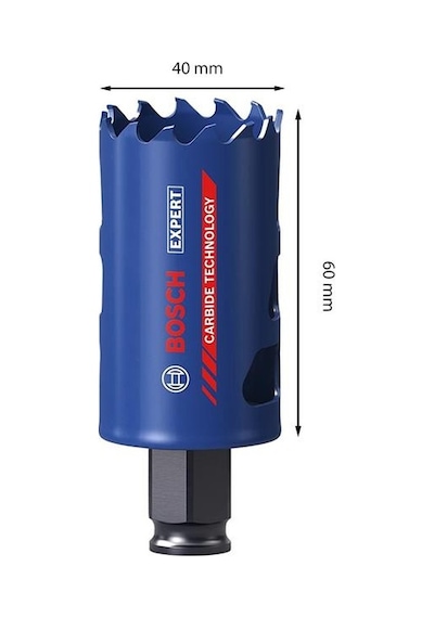 Bosch 40 Mm Expert Sert Malzemeler İçin Panç 2608900425