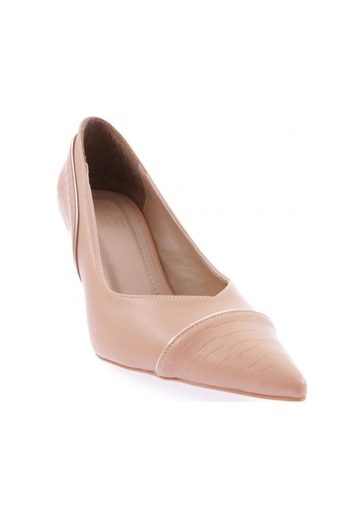 Dgn 557-2175 Kadin Alçak Topuk Stiletto 557-2175-R12632 Ten Rengi