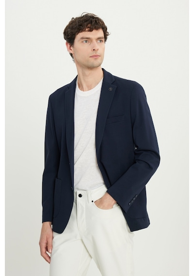 AC&Co / Altınyıldız Classics Erkek Lacı Pamuklu Slim Fit Dar Kesim Armürlü Esnek Torba Cepli Blazer Ceket Lacı AC&Co / Altınyıldız Classics Erkek Lacı Pamuklu Slim Fit Dar Kesim Armürlü Esnek Torba Cepli Blazer Ceket Lacı