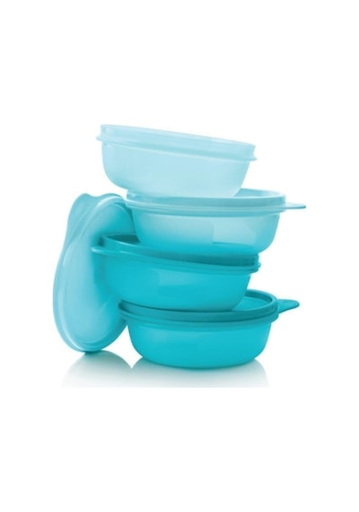 Tupperware Şeker Kaplar 4'lü Kahvaltılık&buzdolabı Saklama Seti 300 Ml Mavicanımevimm Çok Renkli