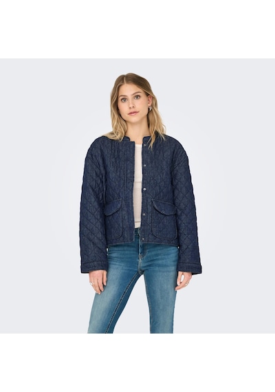Only Hallie Quilted Kadın Mavi Ceket 15355316-dbd Mavi