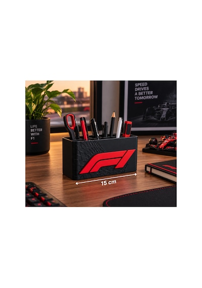 F1 Kalemlik 15 Cm Formula 1 Temalı Masaüstü Organizer 3d Baskı Kalemlik