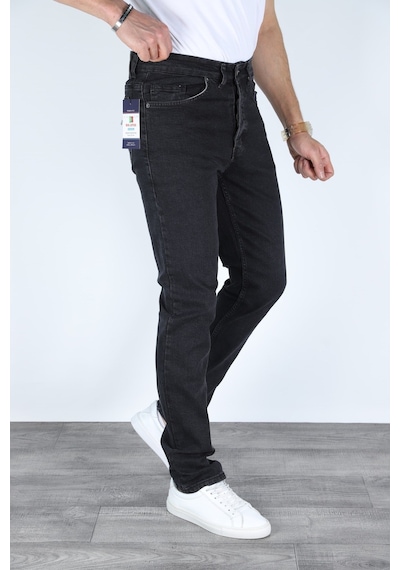 Myrab Denim Regular Kalıp Duman Renk Erkek Kot Pantolonu Gri