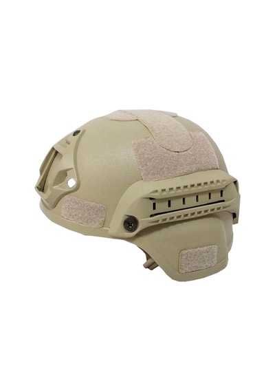 Tactical Airsoft Kask Kompozit Başlık Koruyucu Miğfer Bej-3824 Bej