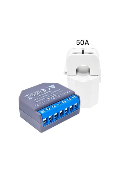 Shelly Em Wi-fi Akıllı Enerji Ölçer + 50a Akım Trafosu