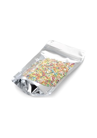 Ön Şeffaf Metalize Kilitli Doypack Ambalaj 11 X 18,5 + 3,5 Cm. 100 Gr. -2500 Adet