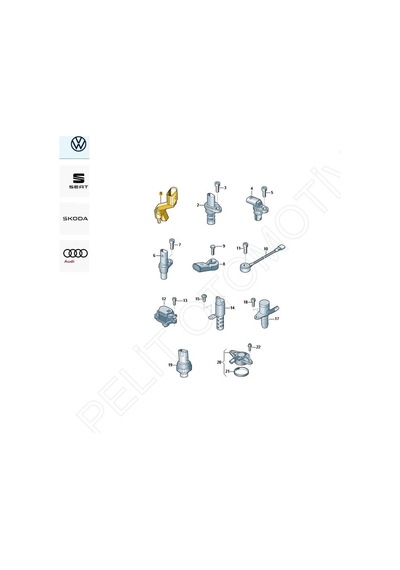 Skoda Krank Mili Motor Devir Sensörü 04l906433b