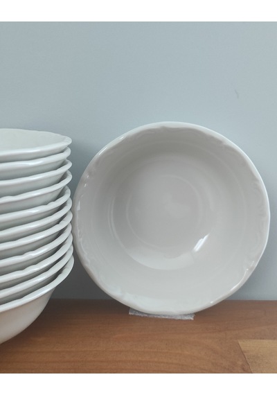 Porland Porselen Kum Beji 12 Adet 13 Cm Küçük Çorba Kase