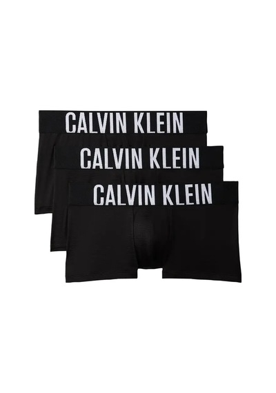 Calvin Klein Low Rıse Trunk 3pk, Ub1 Siyah Erkek 3'lü Boxer