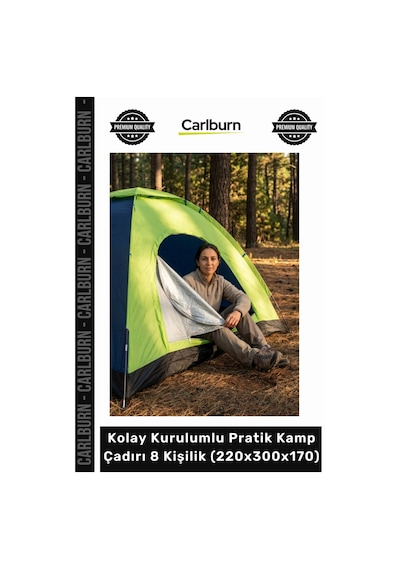 Özel Üretim Su Geçirmez Geniş Outdoor Kolay Kurulumlu Pratik Kamp Çadırı 8 Kişilik 220x300x170 Çok Renkli