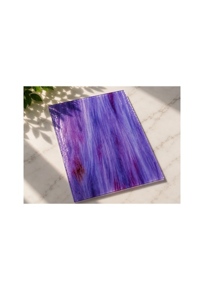 Dekoratif Vitray Cam Lavanta Moru Damarlı 21x29,7 Cm