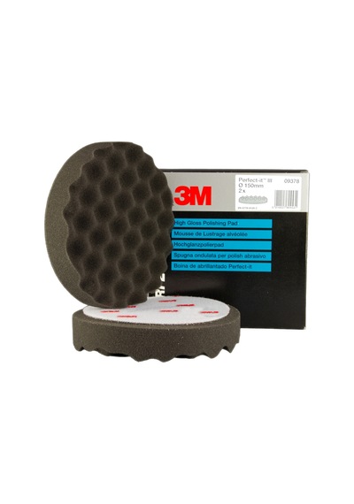 3m 9378 Hookit Tek Taraflı Siyah Cila Süngeri 150mm 2 Adet