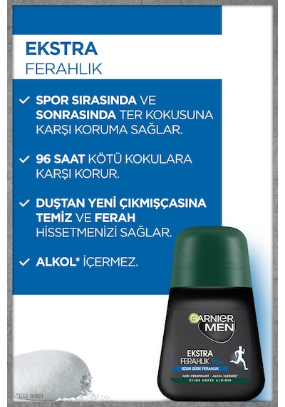 Garnier Men Ekstra Ferahlık Erkek Roll-On 50 ML